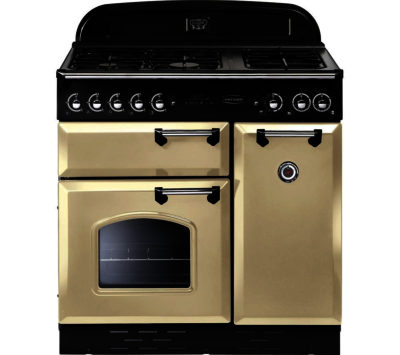 RANGEMASTER  Classic 90 Dual Fuel Range Cooker - Cream & Chrome